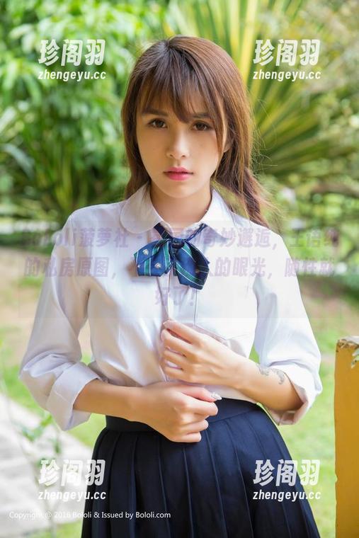 BoLoli菠萝社 - 蜀国的奇妙邂逅，王语纯的私房原图，不在乎别人的眼光，随性就好了！